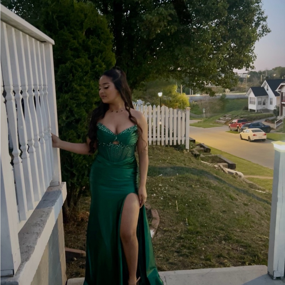 Cinderella Emerald Green Prom Dress
